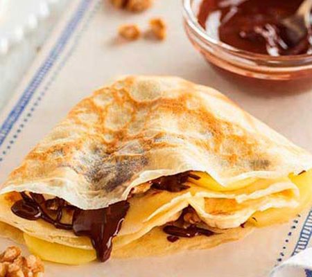 Crepas De Chocolate Con Kiwi Zespri™ Vita SunGold™