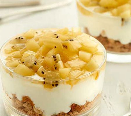Vasitos De Galleta, Yogurt Y Kiwi Zespri™ Vita SunGold™